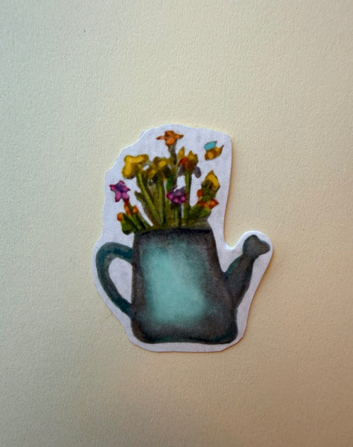 Bloemengieter sticker