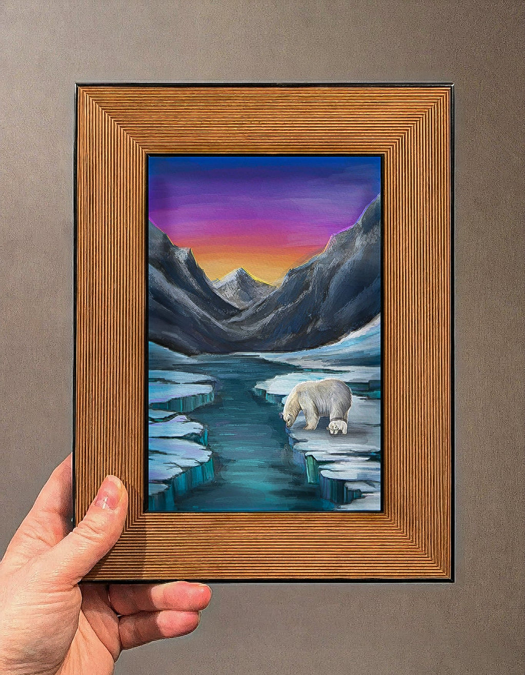 Ijsbeer print
