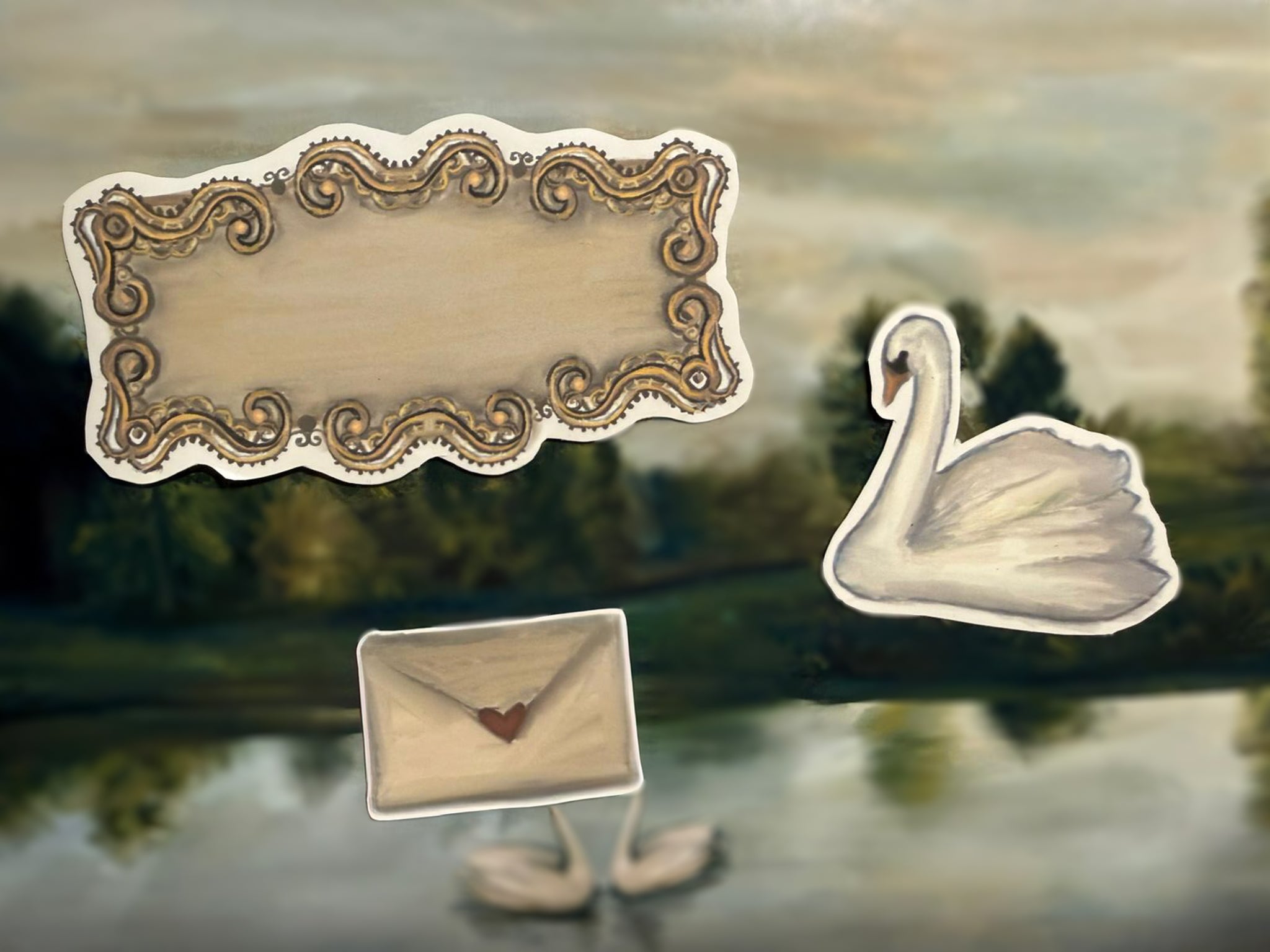 Zwanenmeer sticker set