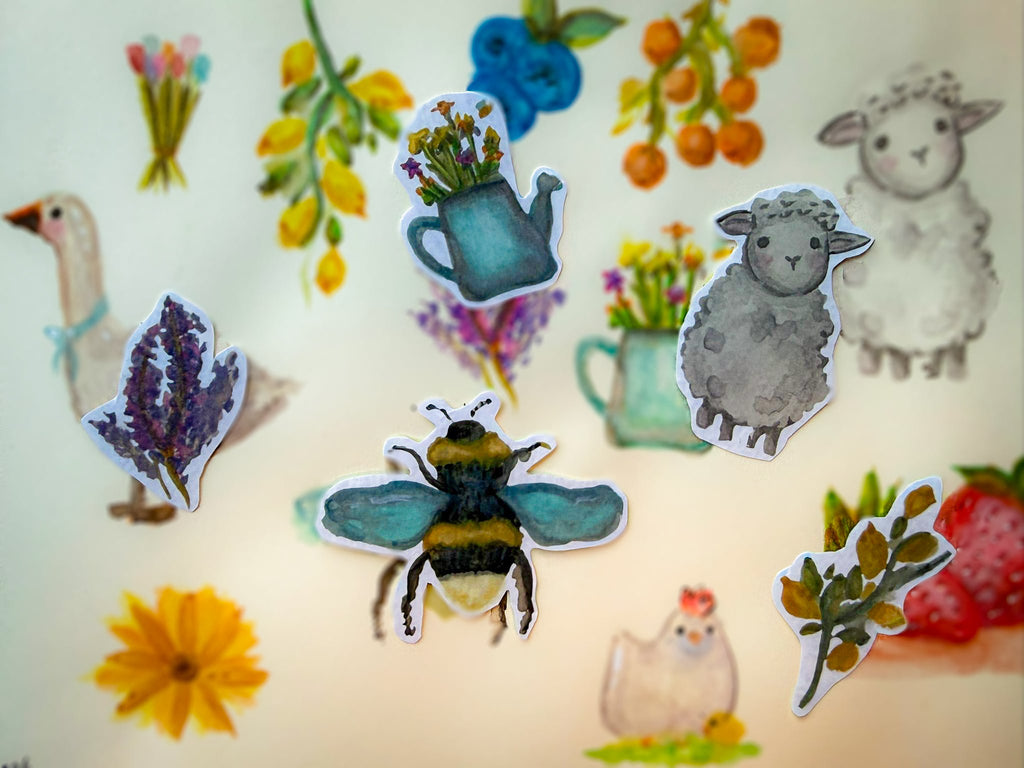Bloemengieter sticker