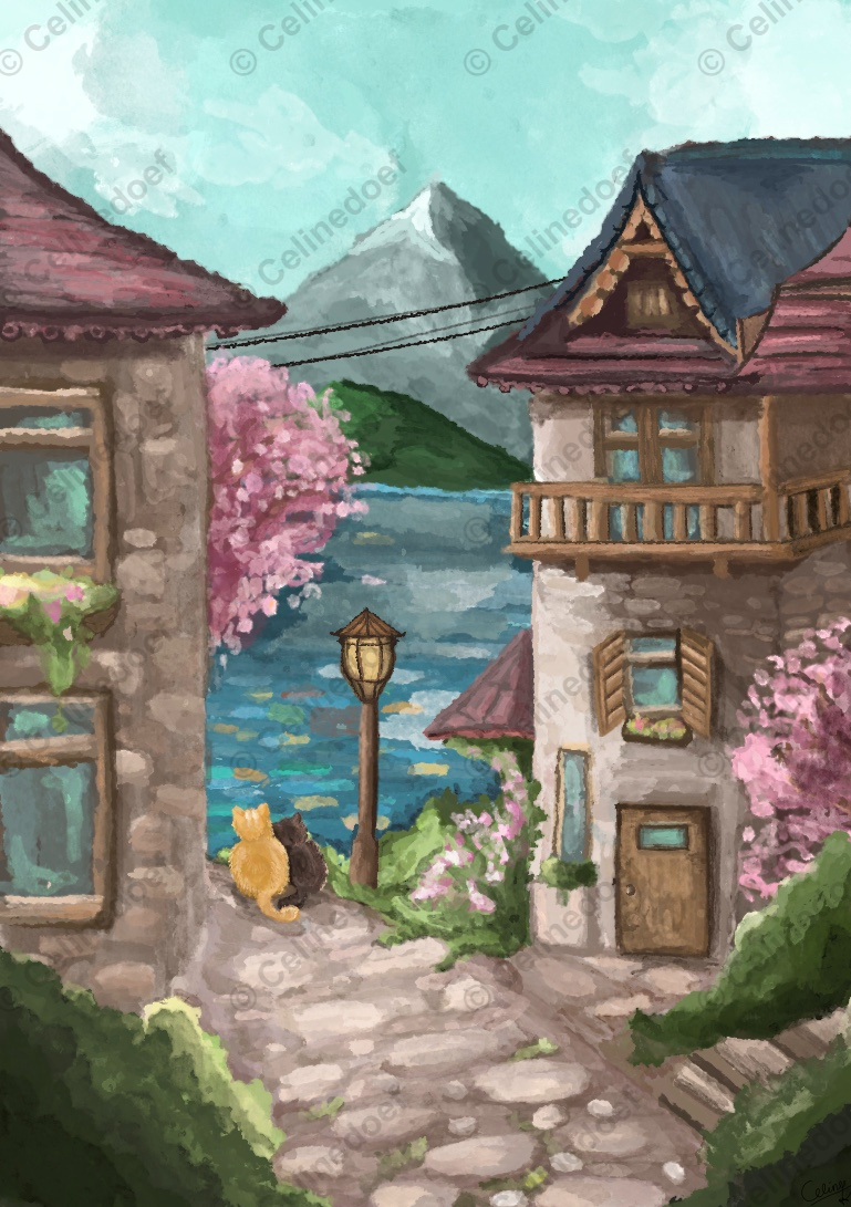 Katjes & kersenbloesem print